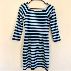 American Eagle Striped 3/4 sleeved Dress